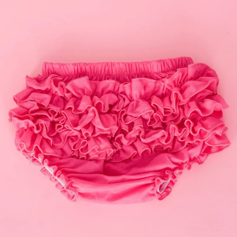 Pantaloni morbidi in cotone con volant e pizzo per neonata, copripannolino assorbente per vestiti tutu, rosa cipria