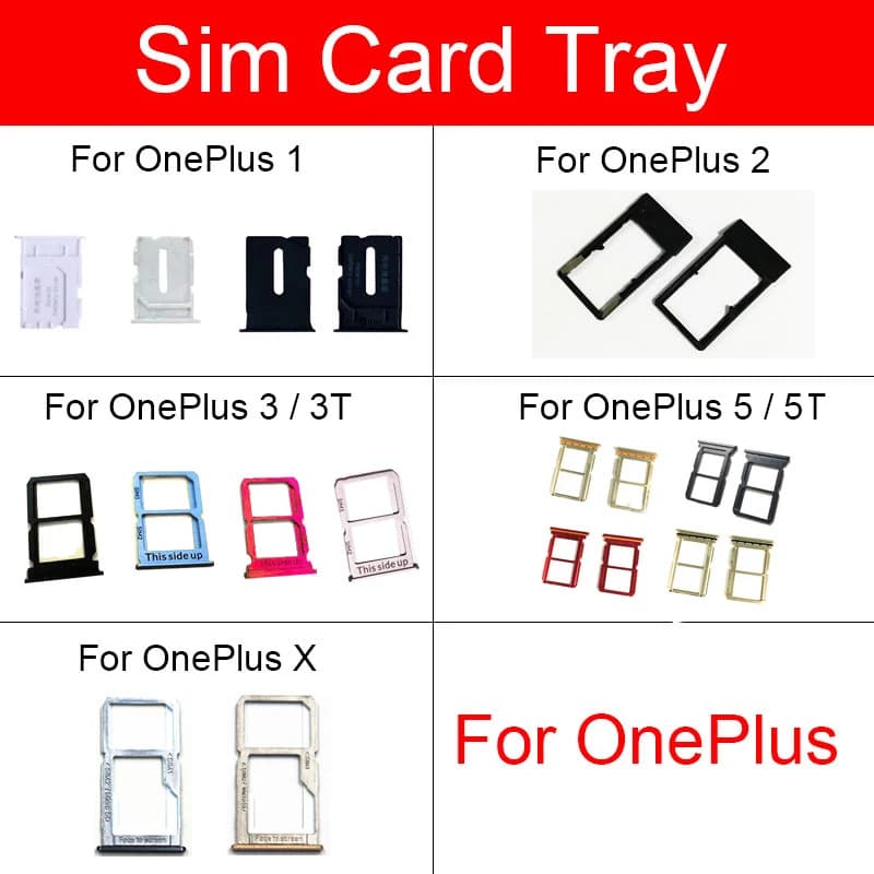 Cavo flessibile per supporto vassoio scheda SIM per Oneplus 1 + 1 2 3 3 3T 5 5T X Sim Reader Slot per scheda Presa Adattatori Riparazione parti di ricambio
