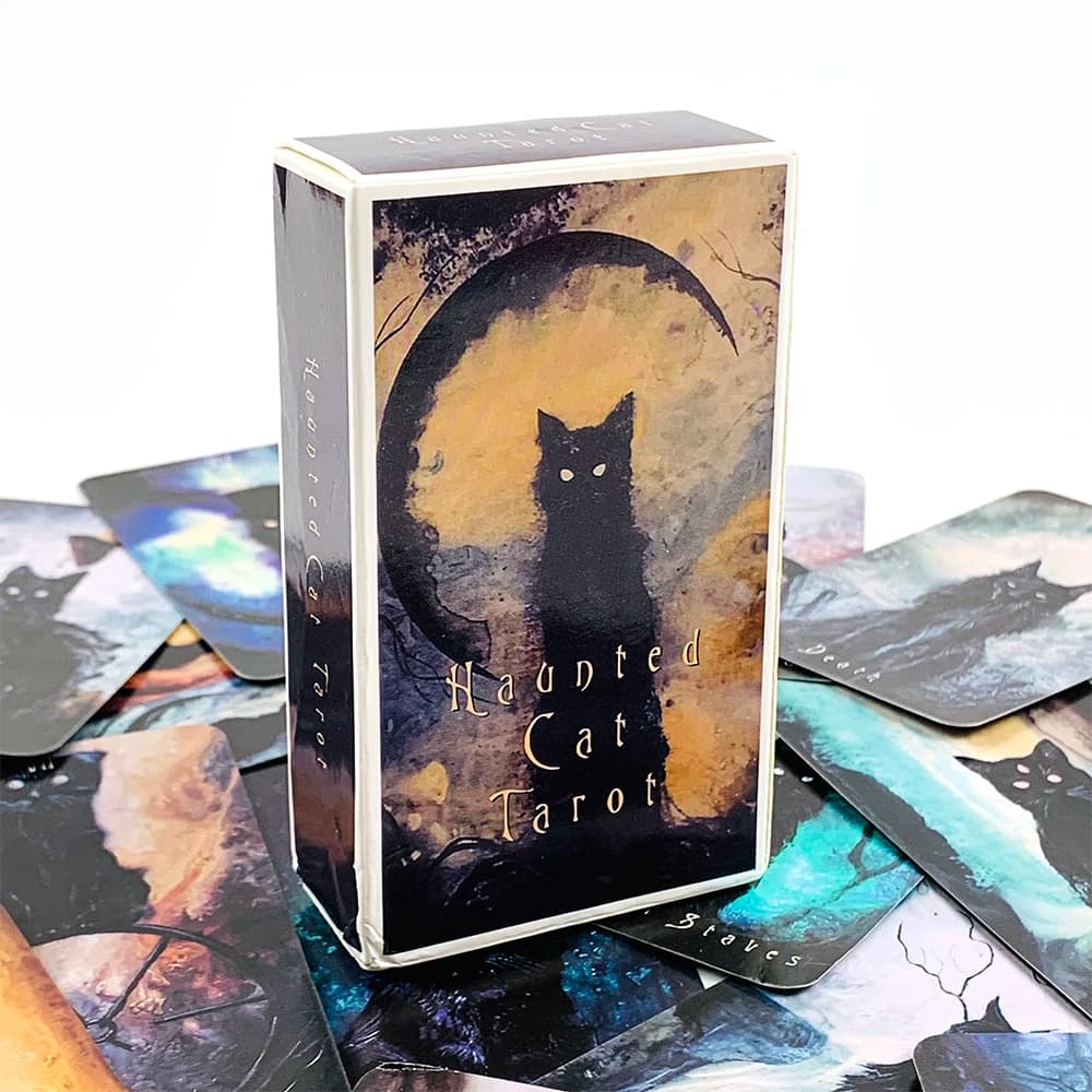 Nuovo tarocchi gatto stregato mazzo di tarocchi destino divinazione oracolo giochi da tavolo carte da gioco gioco di carte di intrattenimento per feste in famiglia