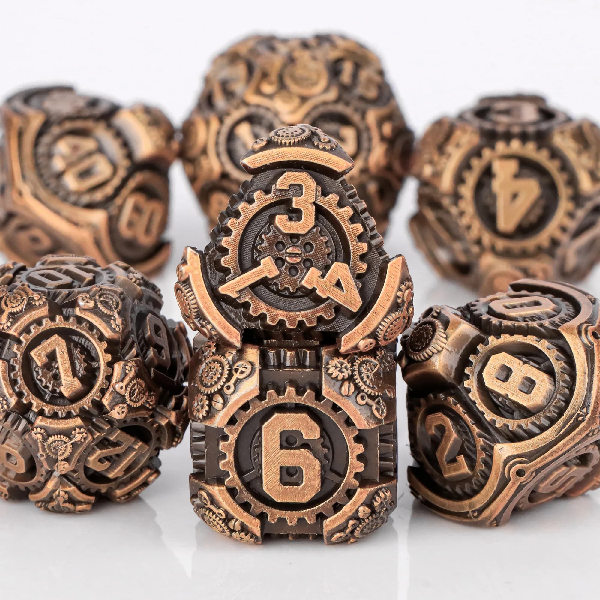 Set di Dadi in Metallo per D&D, Dadi Poliedrici per Dungeons and Dragons, D20 D12 D10 D% D8 D6 D4 per Pathfinder MTG RPG Giochi da Tavolo