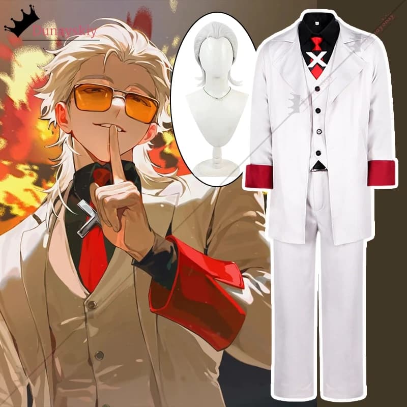 TO BE HERO X Costume Cosplay X Occhiali uniformi bianchi Set di accessori Gioco di ruolo Vestito unisex Abiti anime Abiti per parrucche x-3xl