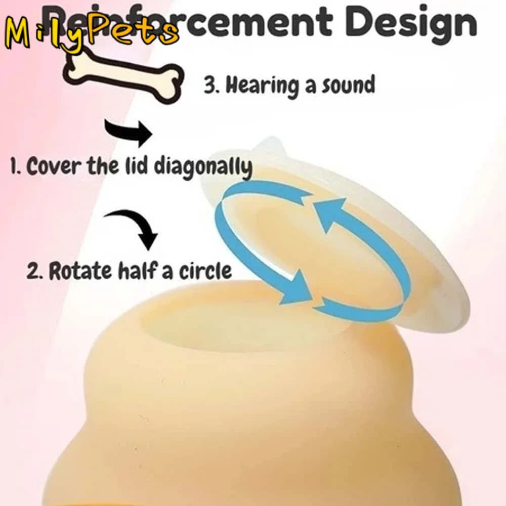 Cat Food Dispenser Kitten Nipple Feeder Nipple Suction Cup Base Bionic Nipple Dog Cat Food Bowl 230ml Pet Bowl Silicone