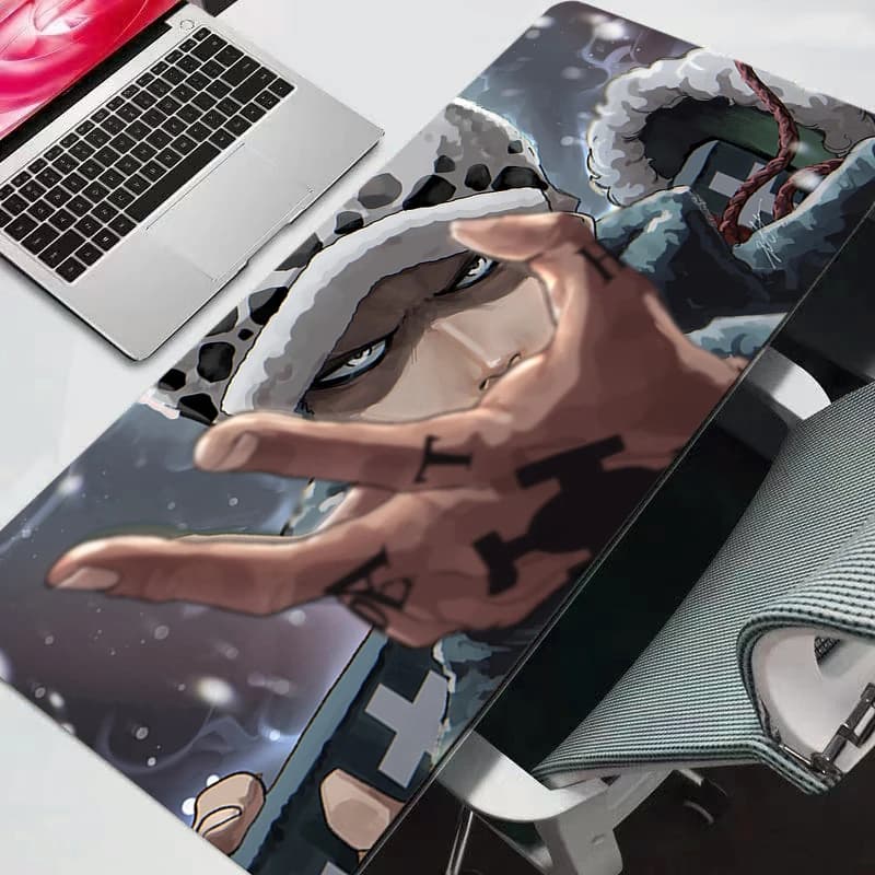 Tappetino per Mouse One Piece Anime, Accessori da Gaming, Grande Tappeto per Gamer, Tappetino per Tastiera PC, Durevole e Decorativo