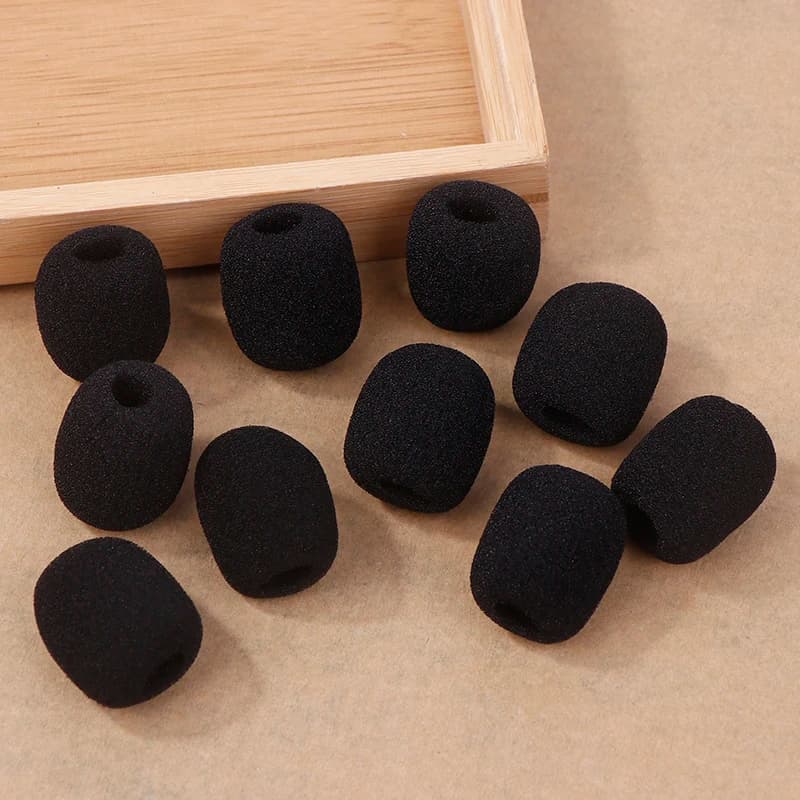 Wholesale Headset Microphone Sponge For Motorcycle Intercom Helmet Bluetooth Headset Microphone Sponge 10PCS