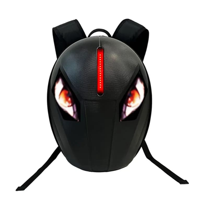 Backpacks with LED lights for Motorcycle and Bicycle, Unisex Backpack for Helmet, School Bag, Rugzak, Mochila F1