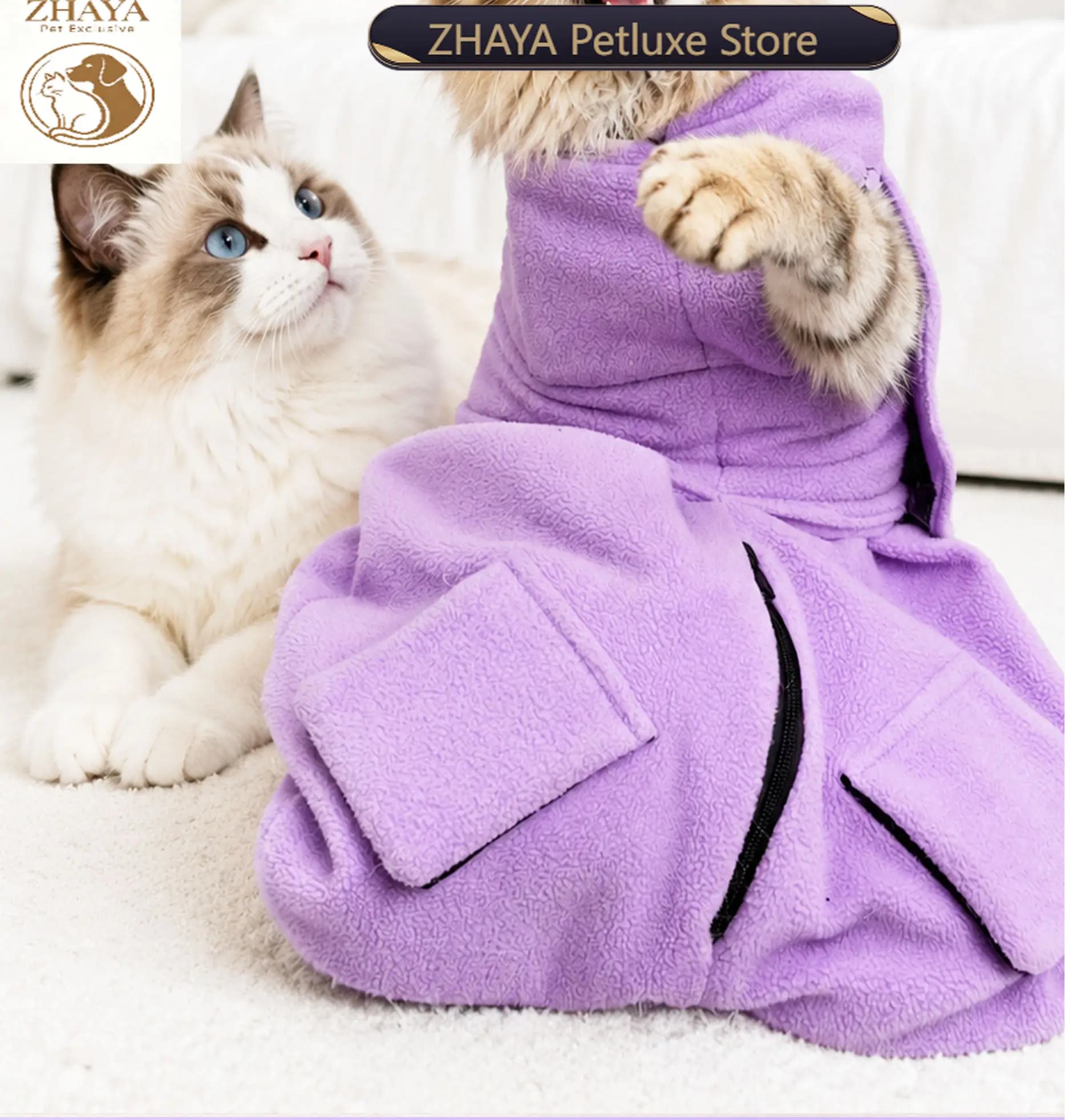 ZHAYA Pet Grooming Restraint Bag Cat Dog Anti Scratch Bite Nail Trimming Hanging Safety Hammock for Large Pets