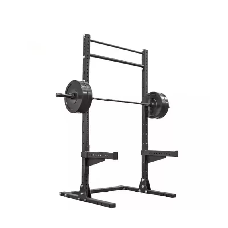Gym Functional Half Rack Squat Rack Fitness Half Rack Squat with Pull up Bar Multifunctional Shelf