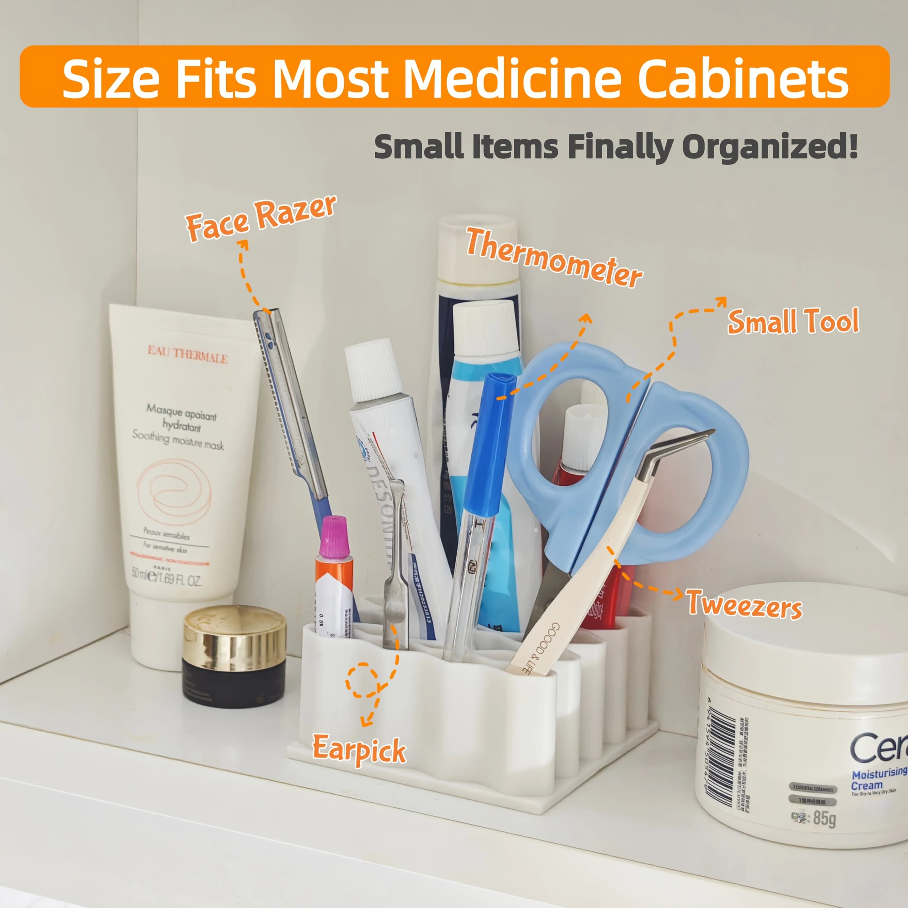 Organizzatore di griglia multifunzionale Scaffale di stoccaggio multi-scena Spazzolino da denti Pennelli per trucco Penne Supporto per organizzazione domestica desktop da bagno
