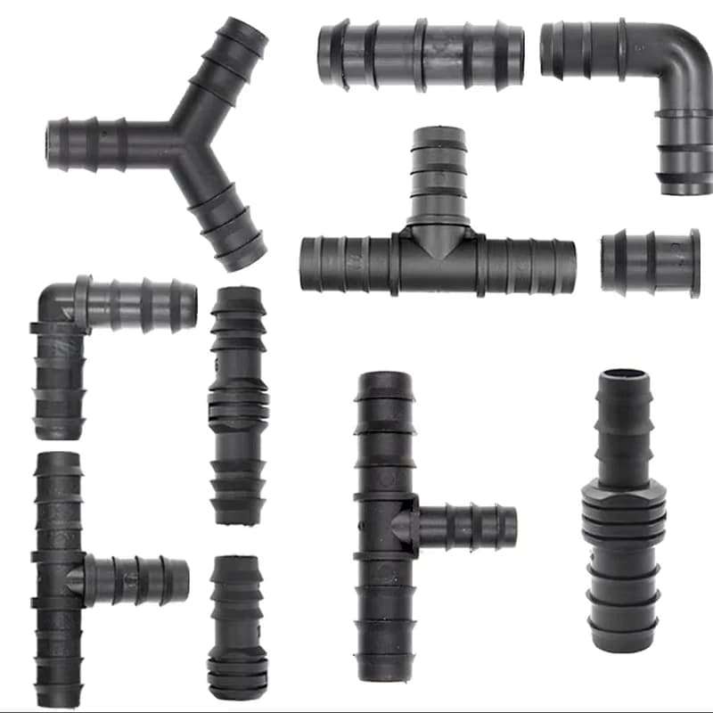 1~10PCS I.D 16/20/25mm PE Plastic Pagoda Tee Hose Joint Aquarium Tank Air Pump Connectors Drip Irrigation Adapter Pipe Accessory