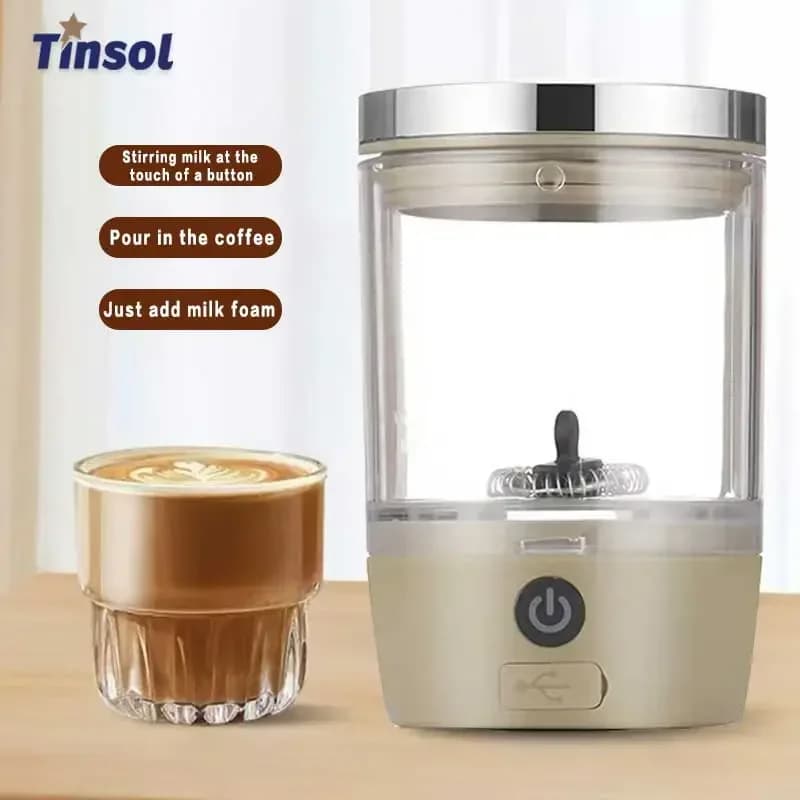 Nuovo mini comodo montalatte elettrico montalatte automatico montalatte agitatore per cappuccino caffè latte schiuma calda e fredda