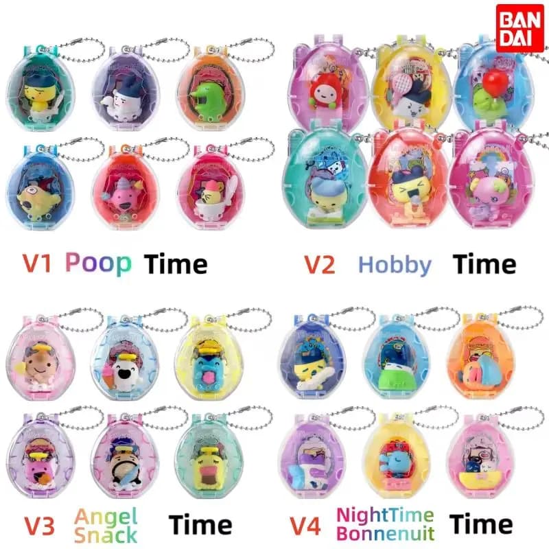Genuine Bandai Tamagotchi Collezionabili V1 V2 V3 Blind Box Figure Poop/Hobby/AngelSnack Time Bean Doll Blind Bag Decor Toys Gifts