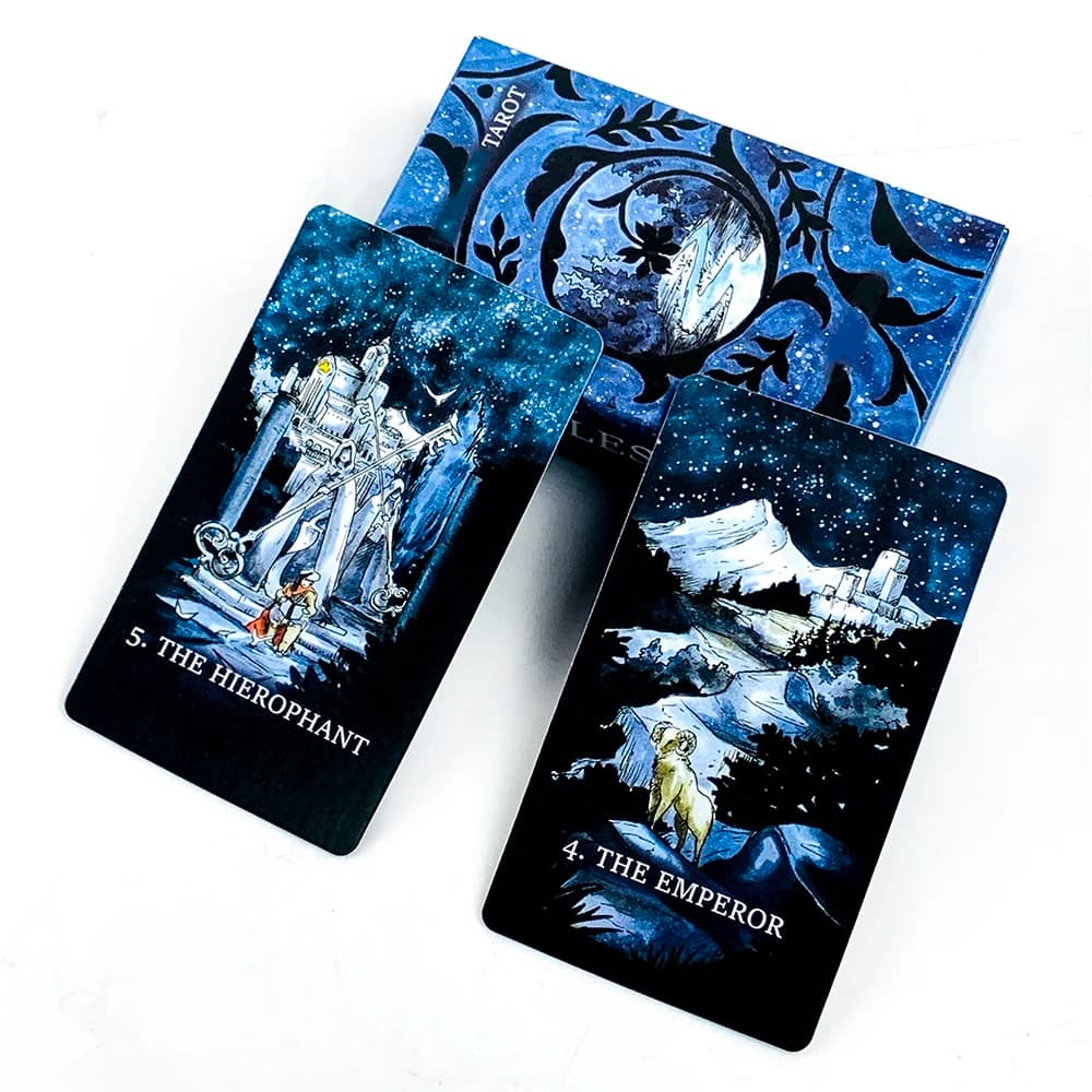Nuove carte Oracle 56 pezzi Myriorama illustrato a mano Divinazione Oracle Deck, giochi di festa Riunione di famiglia Strumenti di gioco di carte