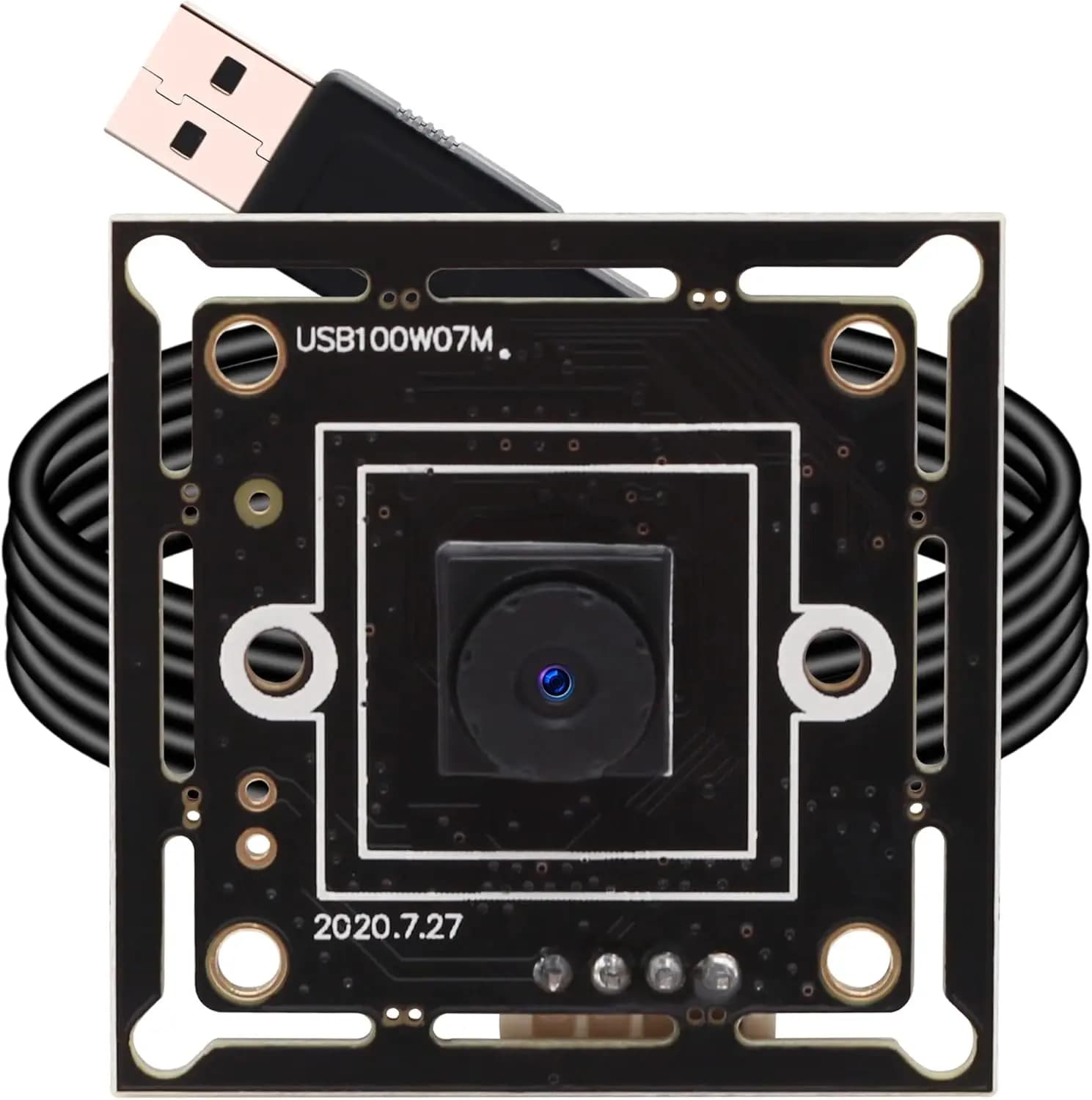 Super Mini ELP 720P USB webcam card with 45 degree M7 lens Built-in USB camera module OV9712 for industrial equipment