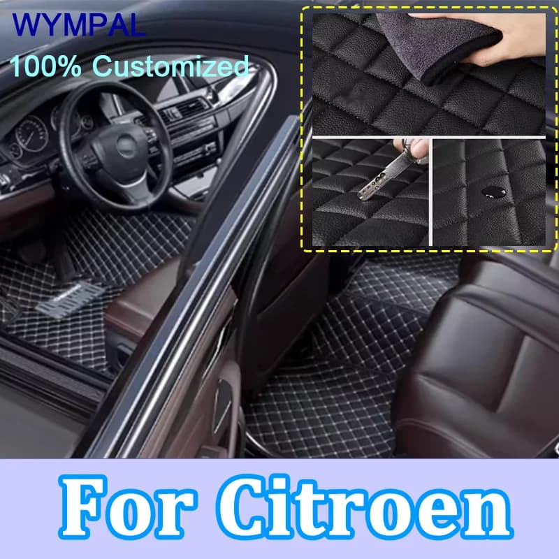 Luxury custom car mats for Citroen C1 C2 C4 Coupé C5 Cross C4 Cactus DS 3 C1 Xsara C5 X7 car accessories