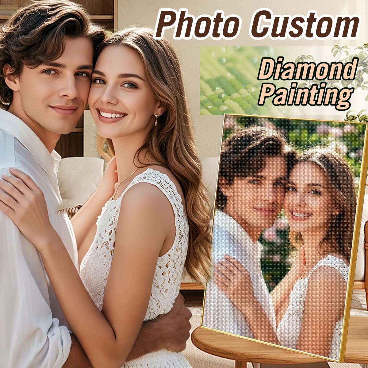 RUOPOTY Custom Photo Diamond Painting 5D Art Kit To Customize Your Own Picture Diamond Mosaic Home Wall Decor Unique Gift