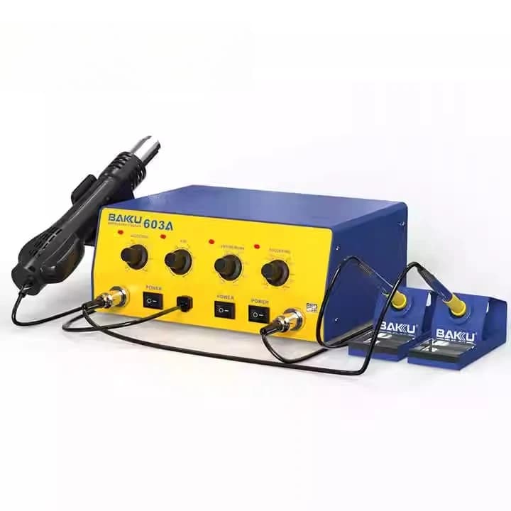 BK-603D doppio saldatore elettrico pistola ad aria calda display digitale smantellamento tavolo di saldatura scheda principale del computer