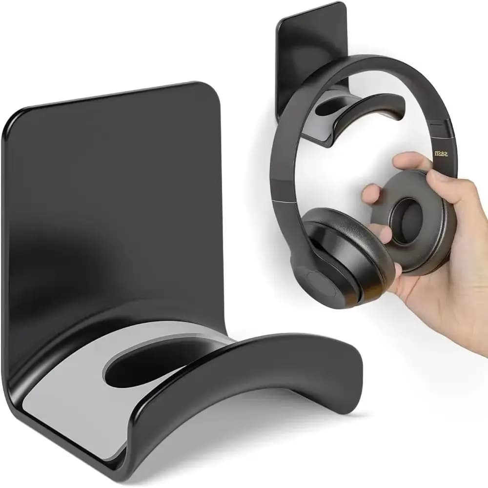 Portable Adhesive Headphone Holder Earphone Holder Wall Storage Headphone Hook for Headphones for Headphones