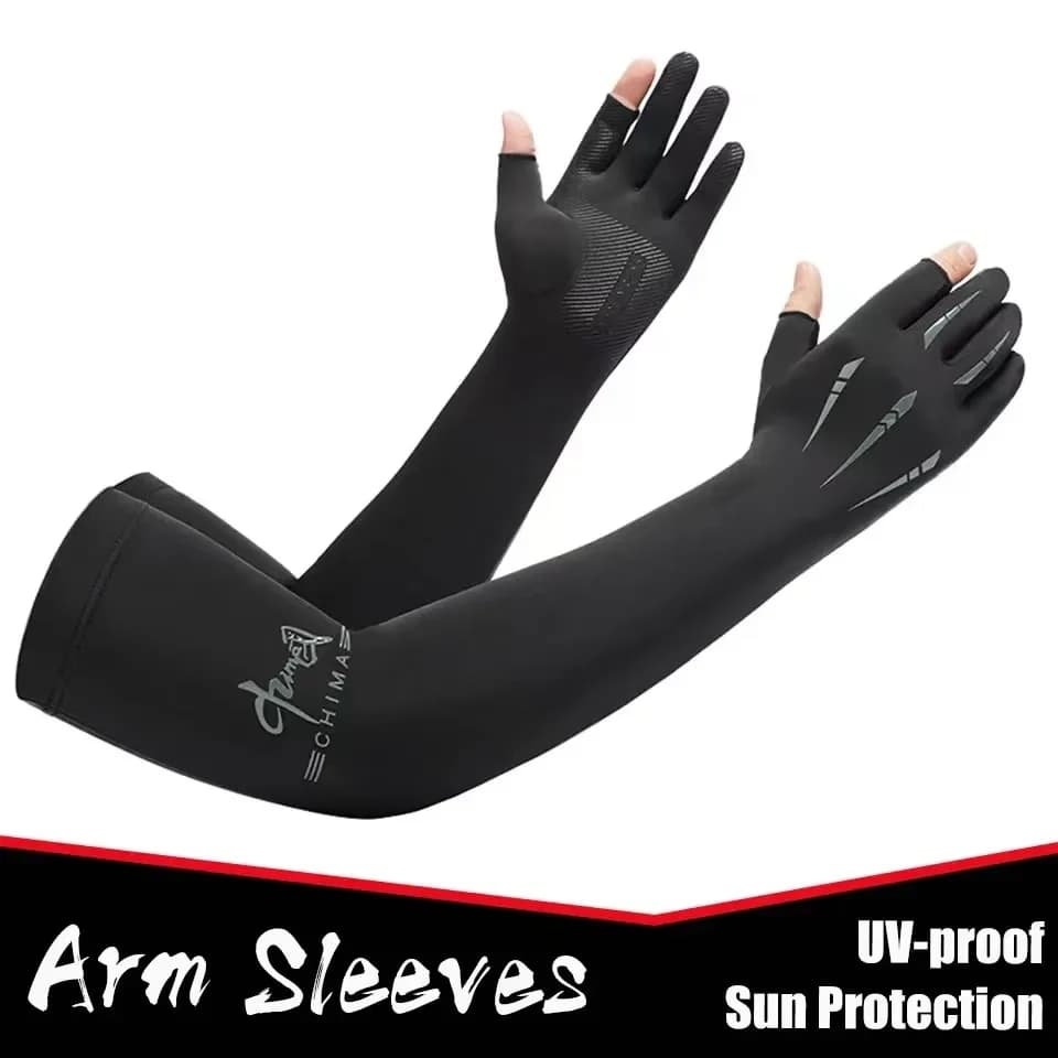 Men's Sports Sleeves Women's Cycling Race Fishing Arm Covers Pole Solar Protection Frozen cold sleeves Long gloves