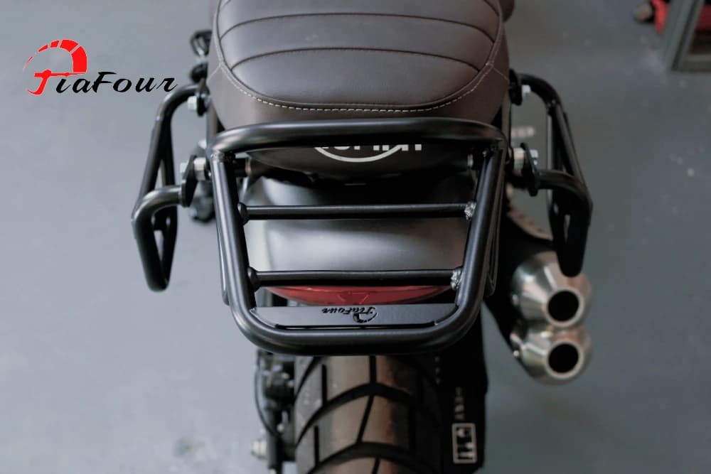 Portapacchi posteriore per Scrambler 400X Speed 400 23-24 Speed T4 24-25 Portapacchi posteriore per moto Porta valigia posteriore