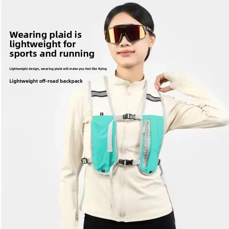 2026 New Lightweight Chest Pack Hydration Vest Breathable Phone Storage Pocket Running Cycling Hiking Marathon Outdoor Sports