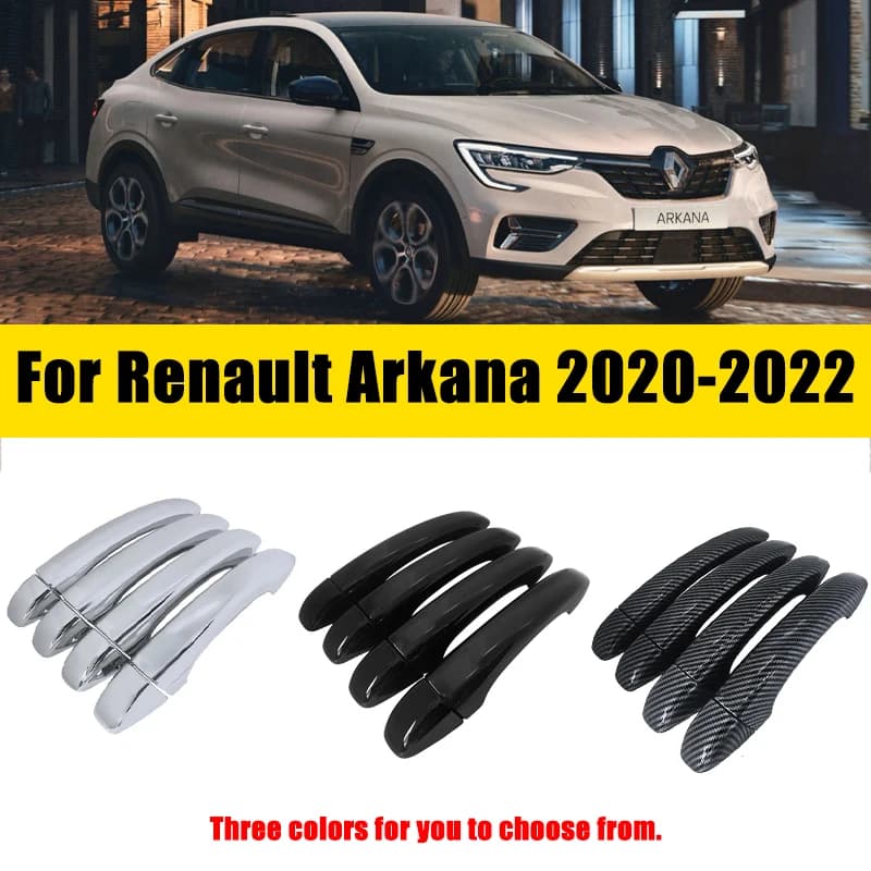 Maniglia della porta Copertura Trim Cromato Per Renault Arkana Samsung XM3 Megane Conquest 2020-2022 Anti-graffio Accessori Auto di Lusso