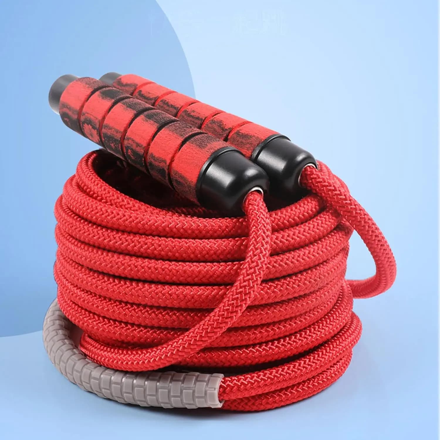 Long Jumping Wheel for Kids and Adults, Double Round Jumping Rope Adjustable With Durable Nylon Core, 360 ° Rotation