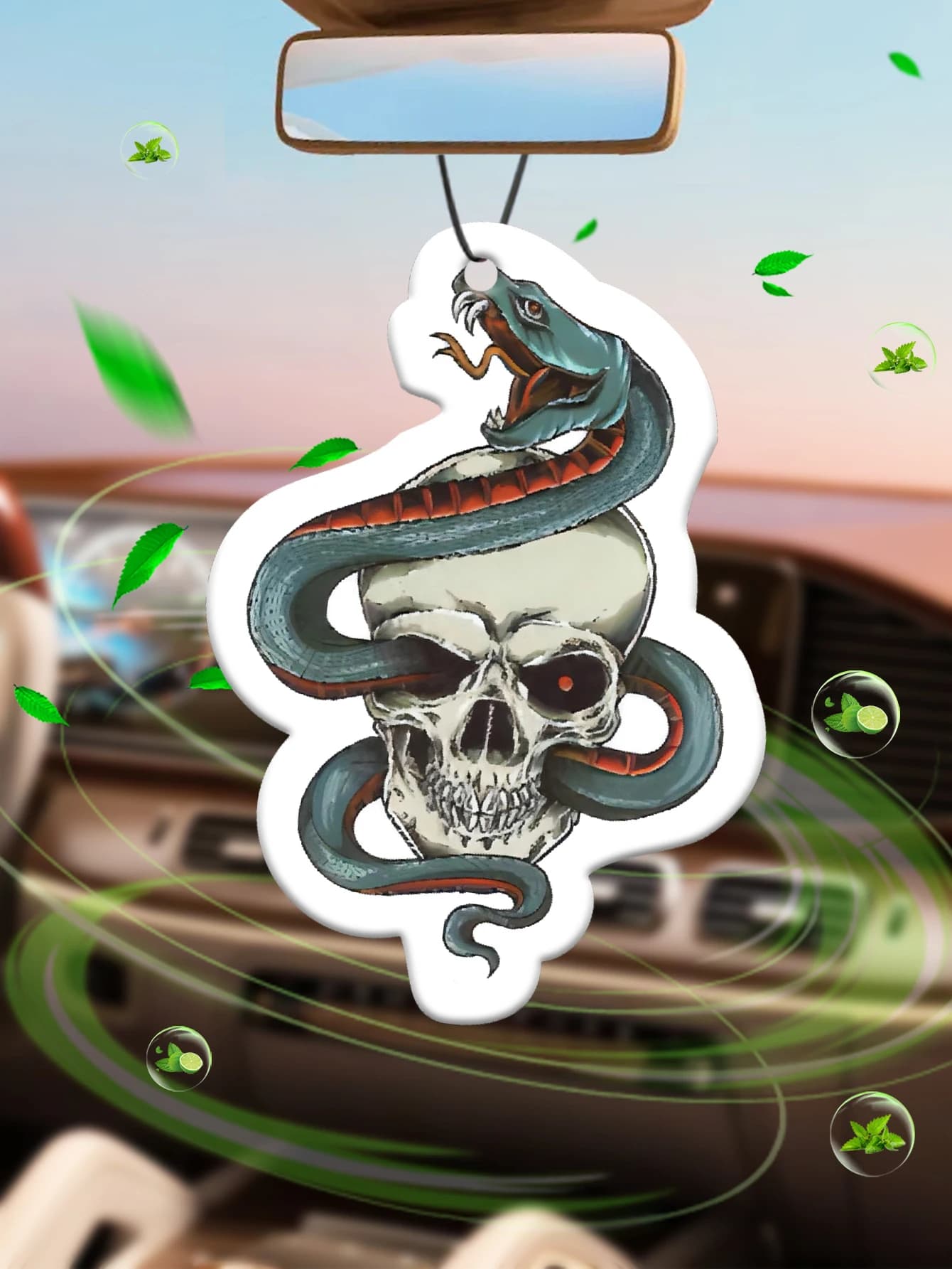 Perfume for long-lasting cars with classic characters of horror and sangrient films, inspired by Japanese anime, for environments and vehicles.
