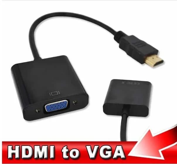 1080P compatible HDMI male cable to VGA female digital-analog converter adapter for laptop PC