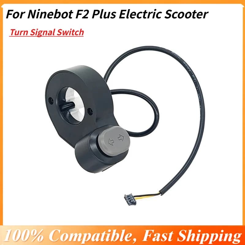 Interruttore indicatori di direzione per monopattino elettrico Ninebot F2 Plus, gruppo di controllo pulsanti indicatori sinistro e destro, ricambio originale OEM