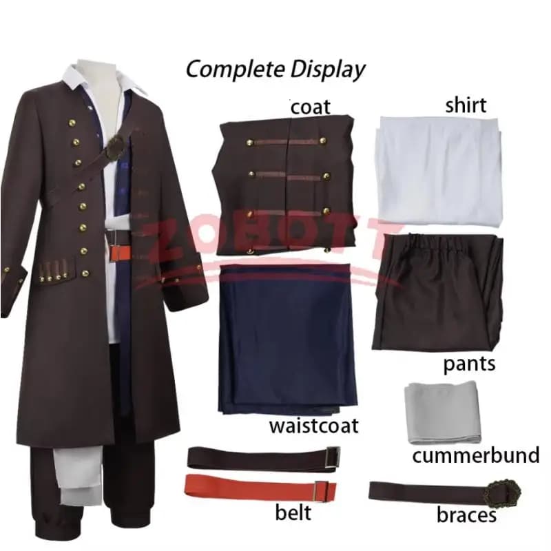 Costume da Pirata Jack Sparrow, Giacca Medievale Rinascimentale per Uomo, Abbigliamento Vintage da Cavaliere Vichingo per Halloween