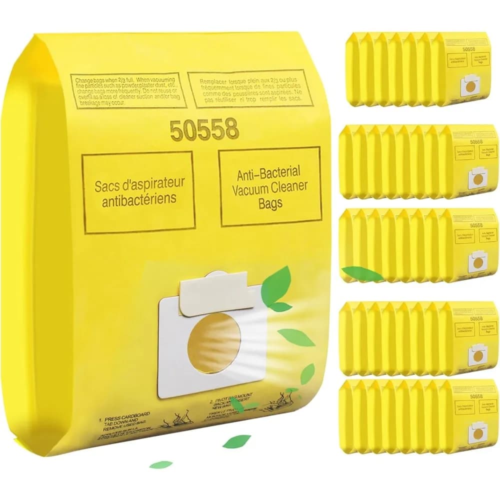 Confezione da 40 sacchetti per aspirapolvere tipo C Q per modelli a canister 5055 50557 50558