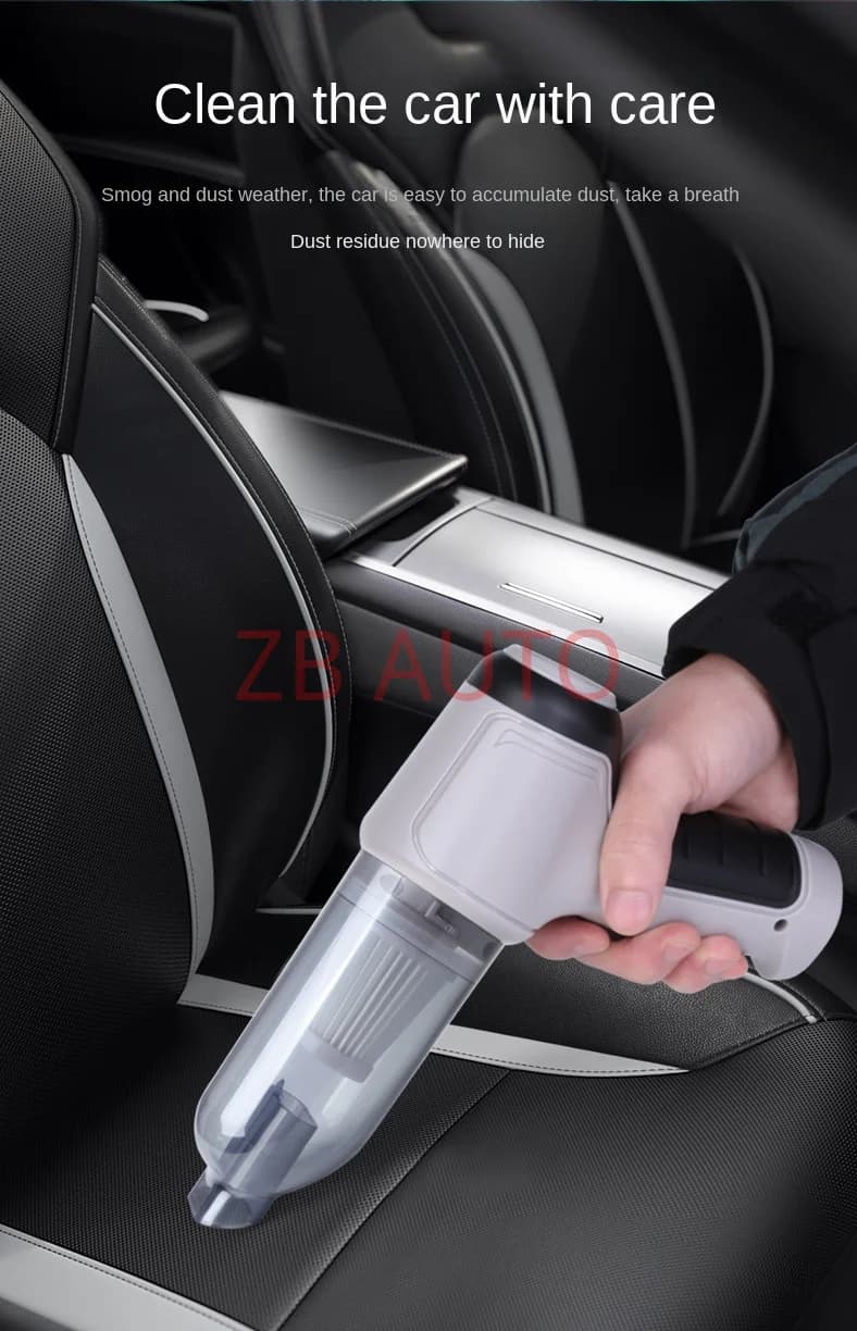 Aspirapolvere per auto con funzione soffiante e aspiratore portatile 3-in-1 ad alta potenza, mini soffiatore per polvere, vendita all'ingrosso