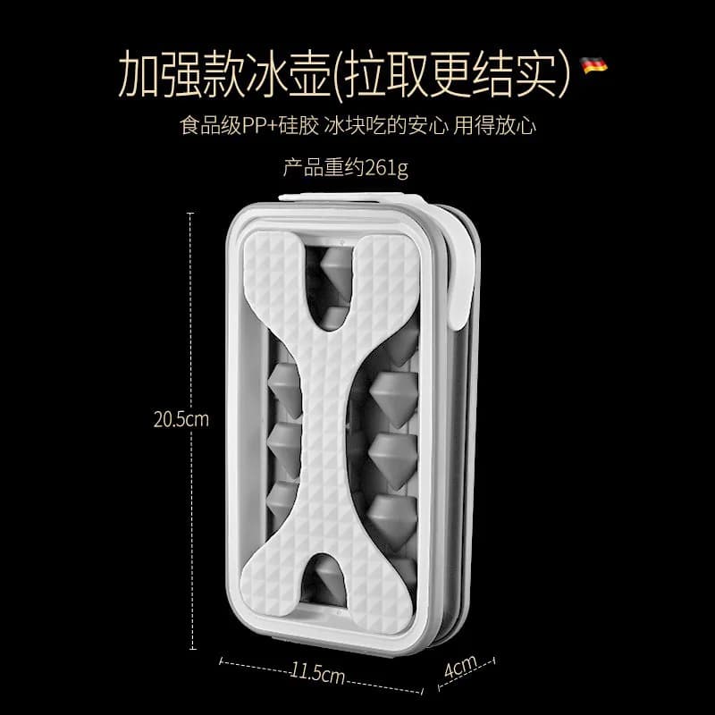 Macchina per cubetti di ghiaccio bottiglia d'acqua per il ghiaccio pieghevole realizzata in stampo per vassoio in Silicone per macchina riutilizzabile per bottiglia d'acqua a forma di gemma di raffreddamento portatile