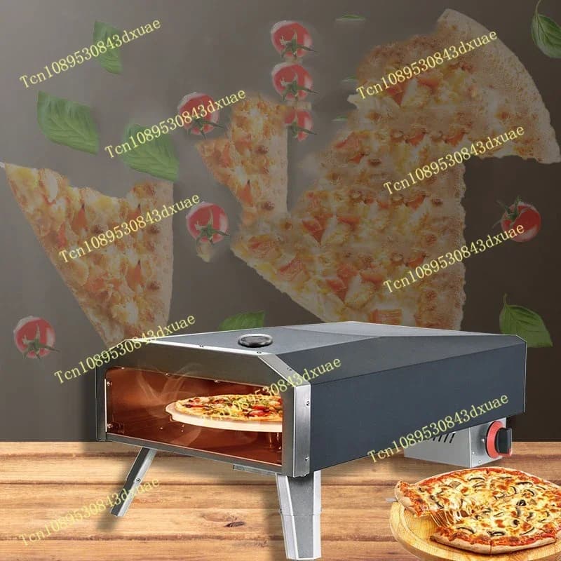 Camping gas pizza oven, folding, portable, rotating, for outdoor, 12 and 16 inch, pizza stove.