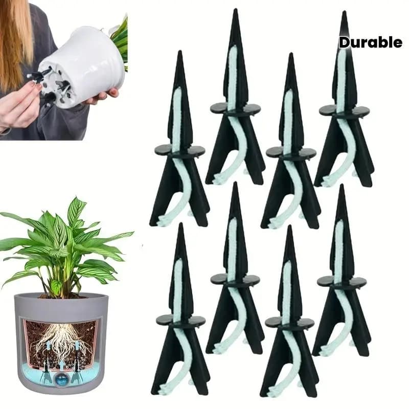 Set of 8/12 self-irrigating tips for potted plants, water absorbers with sharp tip for indoor flowers