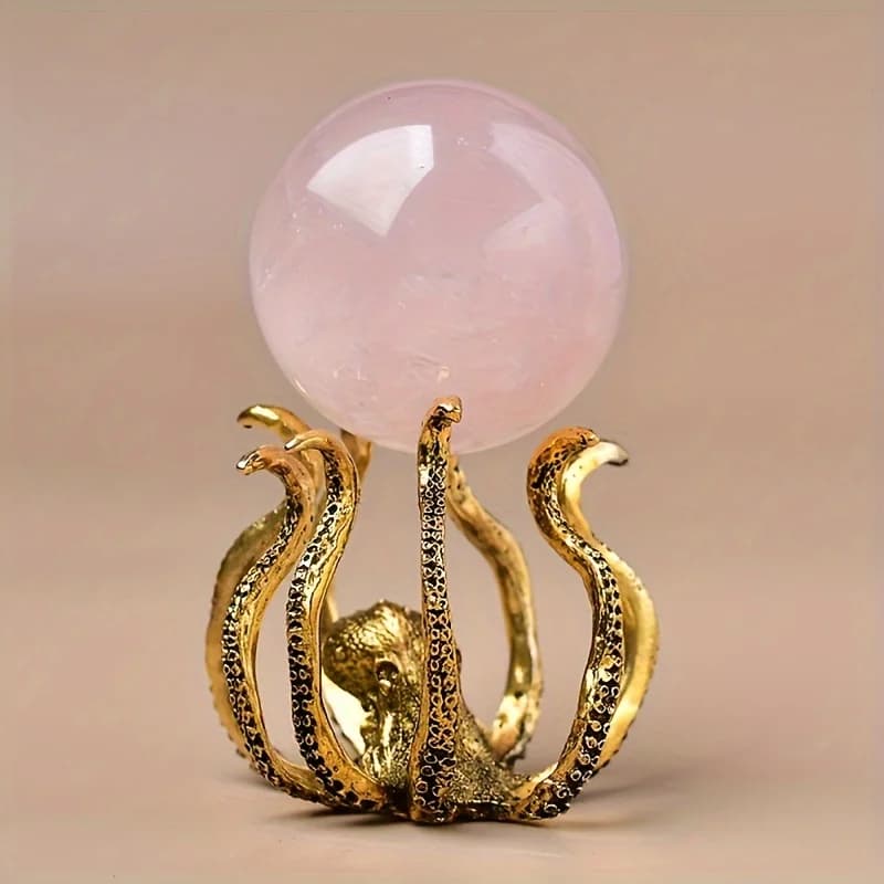 Base a sfera di cristallo a forma di polpo, espositore a sfera di cristallo, per la decorazione domestica e dell'ufficio Sfera di cristallo per la decorazione di Halloween