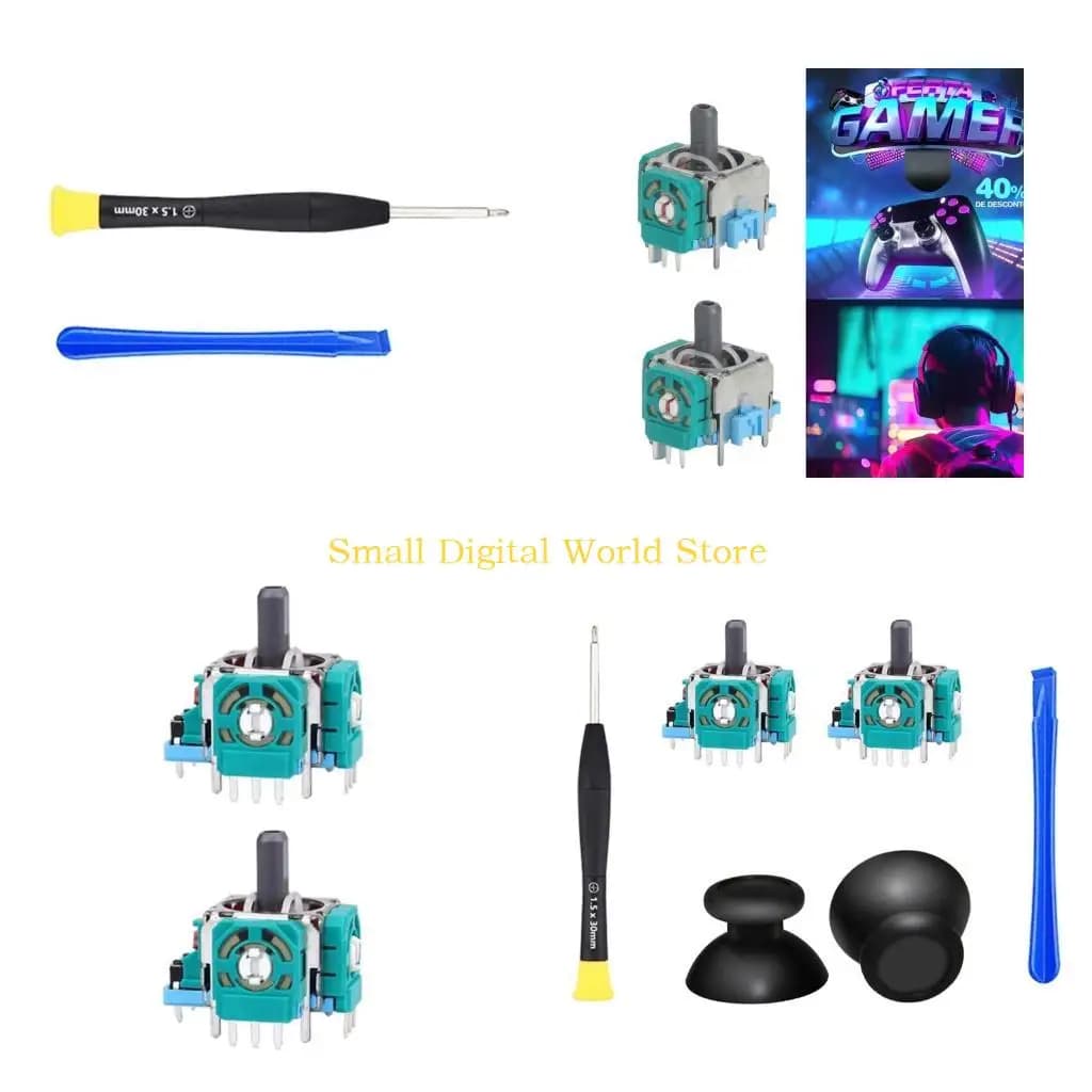 77UB 1 Set 3D Analog Sostituzione Joystick Thumbsticks Copertura Modulo Sensore a Fungo Potenziometro per Controller P5