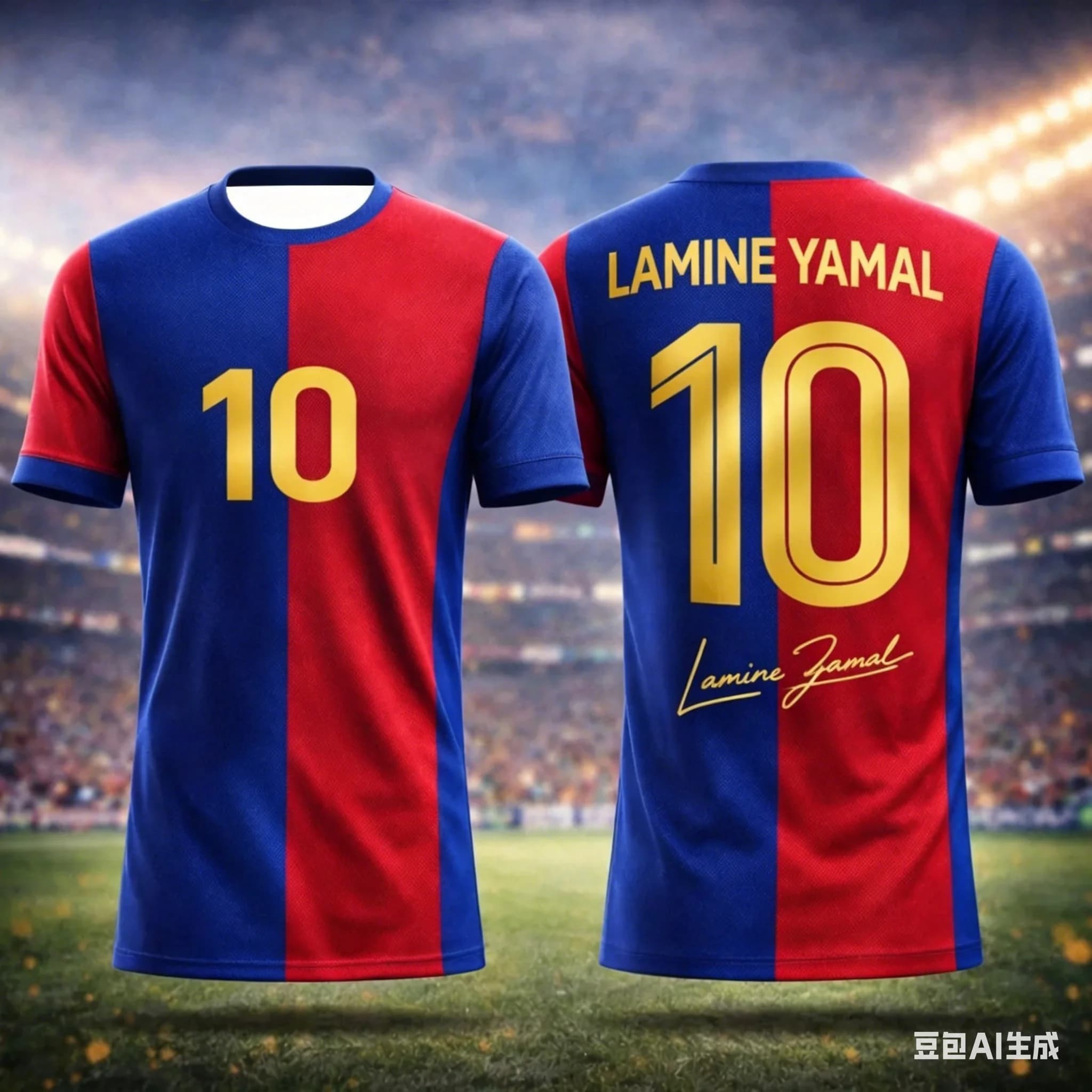 2026 New Lamine Yamal 3D Printed Football Fan Jersey Sports T Shirt Breathable Quick Dry for Summer Outdoor Wear Top Activewear