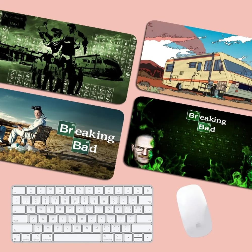 Heisenberg Breaking Bad Mousepad Boy Pad Gomma naturale Gaming Mousepad Dimensioni tappetino da scrivania per giochi World Of Tanks CS GO Zelda