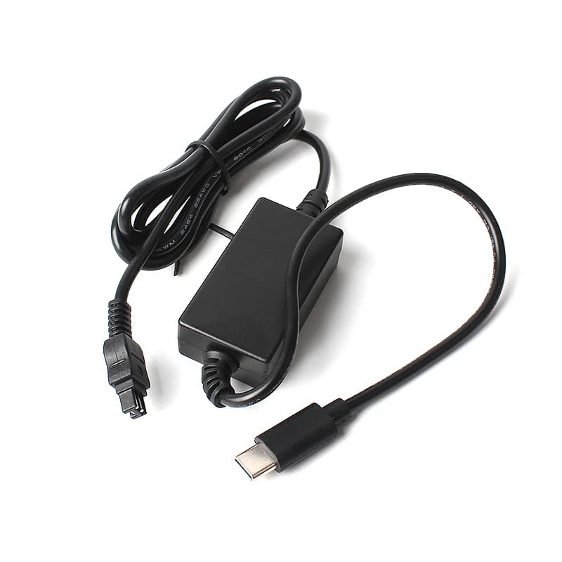 Cavo di alimentazione tipo C-USB AC-L200 AC-L25A AC-L25B AC-L25C per fotocamera Sony Cyber-shot Handycam DCR-IP DVD HC SR PC HDR-HC UX DCR