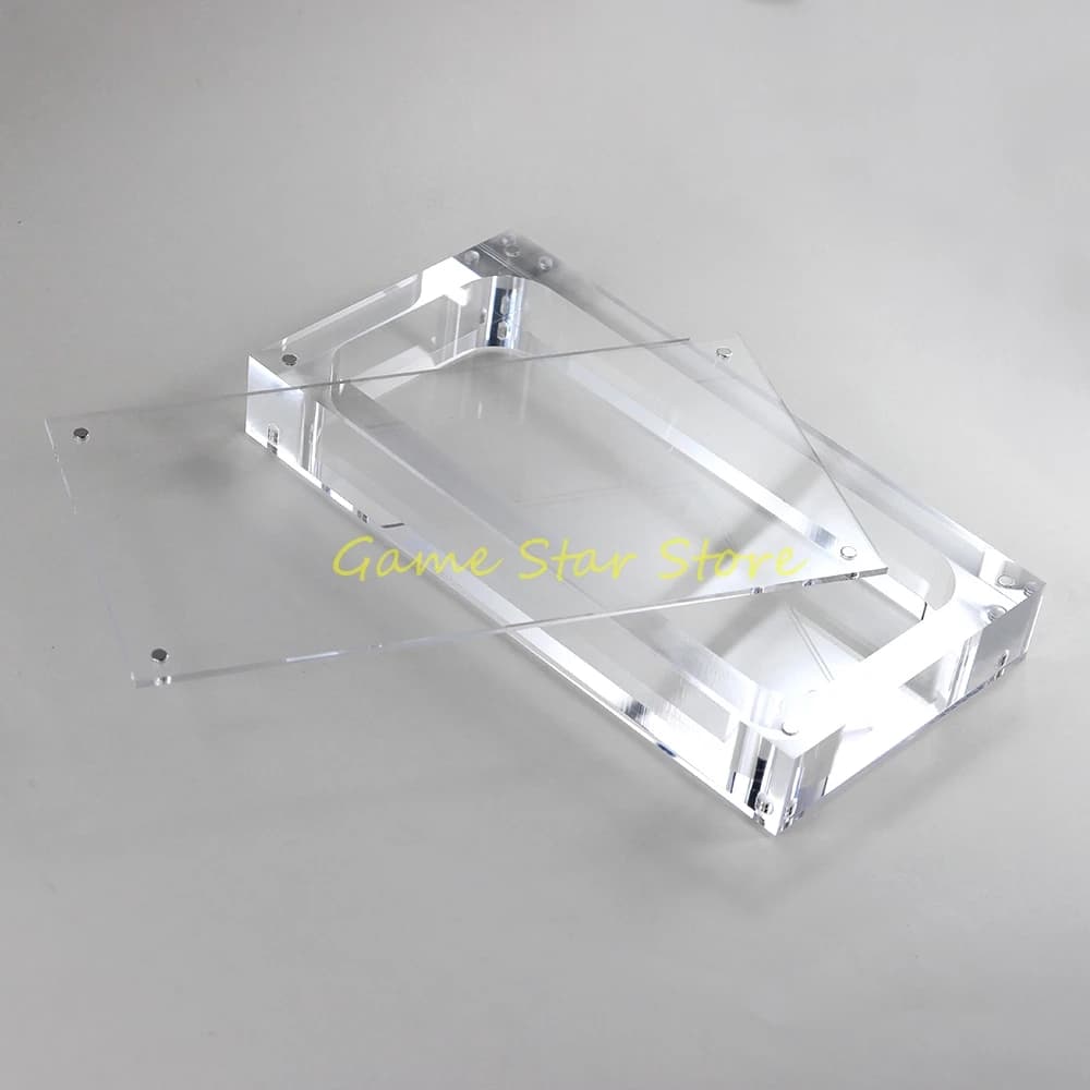 1 custodia trasparente in acrilico con coperchio magnetico, scatola portaoggetti per console di gioco Switch Lite