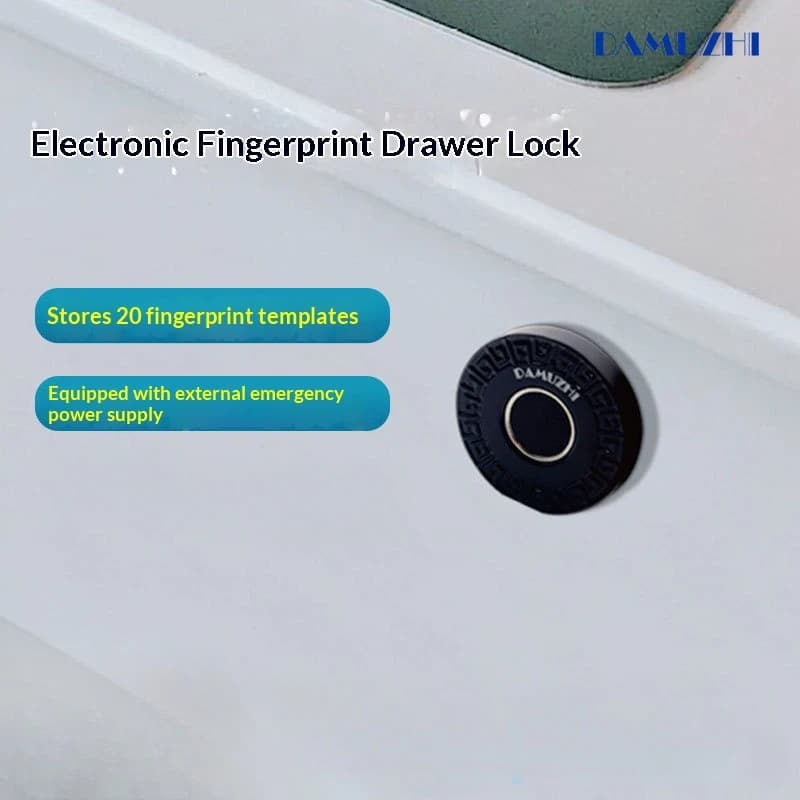 Smart Lock con impronta digitale per schedario da ufficio Armadi di archiviazione sicuri Serrature Protezione di sicurezza del cassetto Fissare la serratura elettronica