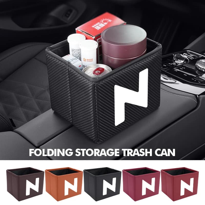 Car Trash Can Foldable Garbage Waterproof Organizer Bag For Honda Pilot Jazz Prelude Insight Legend Stream HRV Passport
