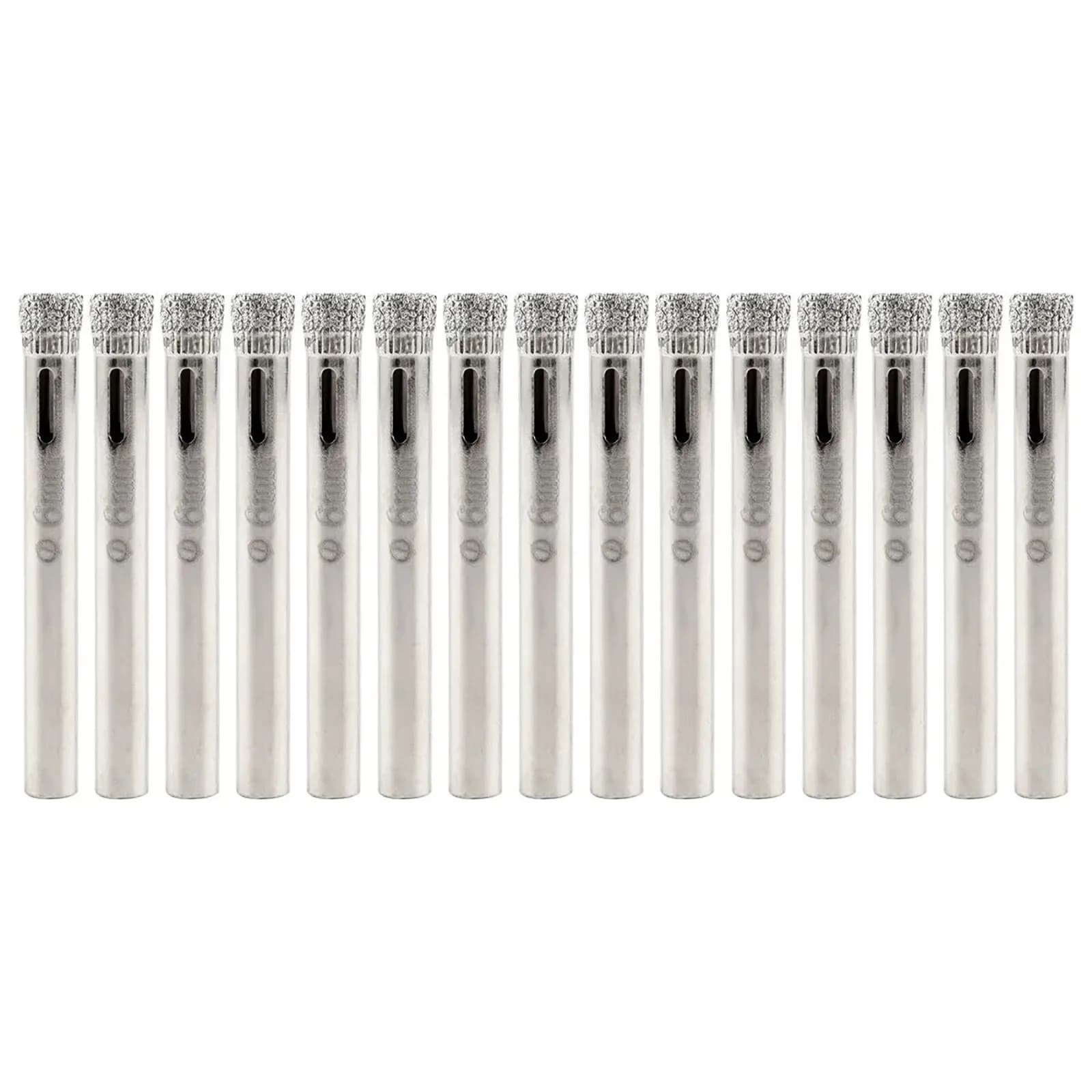 15Pcs Diamond Coated Core Hole Saw Drill Bit Set For Tile Marble Glass Ceramic 1/4" Shank Mini Diamond Drill Bit Kit Power Tools