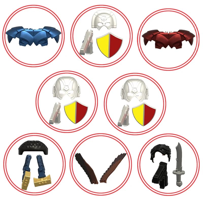 Nuovi Personaggi del Film KT1079, Mini Blocchi di Costruzione in Plastica, Action Figure, Mattoncini DIY, Giocattoli Educativi per Bambini