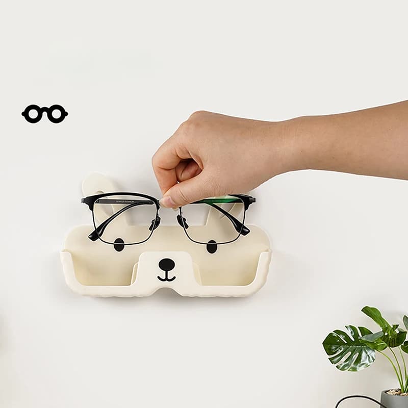 Porta occhiali in plastica Organizzatore Appeso per occhiali da sole Espositore per occhiali da parete autoadesivo per riporre gli occhiali per la casa
