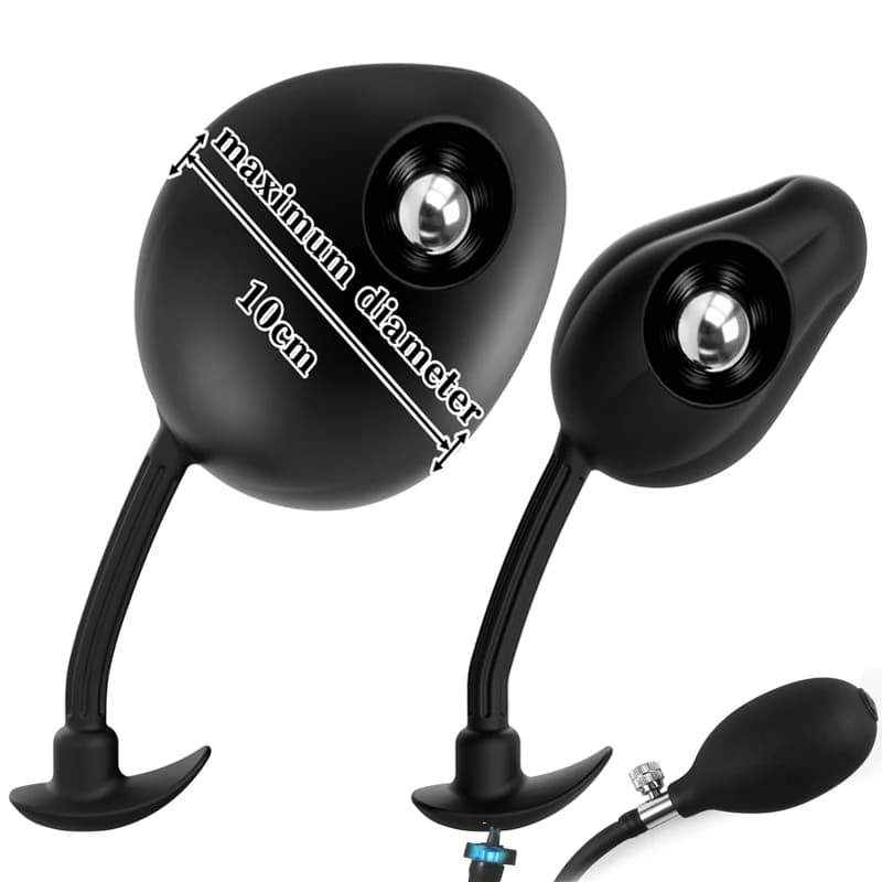 Max 10CM Inflatable Anal Plug For Men Women Magnetic Suction Posterior Chamber Bead Vaginal Expander Butt Dilator Sex Prodcuts