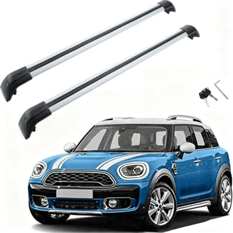 Barre Portatutto per Mini Cooper Countryman 2011-2022, Portapacchi in Alluminio Nero Compatibile con Barre sul Tetto