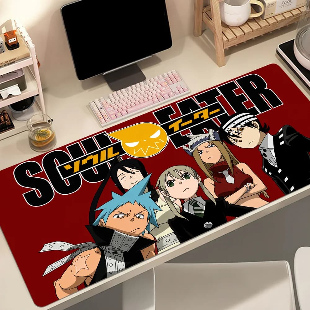 Soul E-Eater Anime Mouse Pad Non-slip Thickened MousePad Student Gaming Cushion Large Writing Lockedge Office