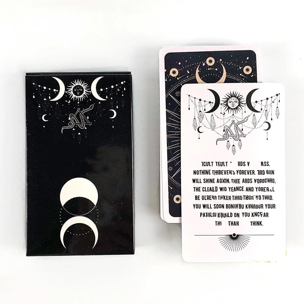 Nuove carte Oracle English Vision Predictive Divination Deck Edition Gioco di carte da gioco, regali di Halloween e Natale